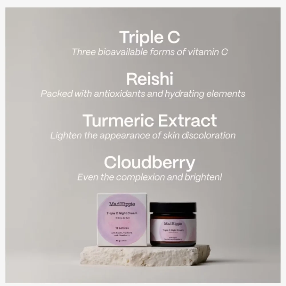 NWT MadHippie Triple C Night Cream 0.7oz Or 20ml